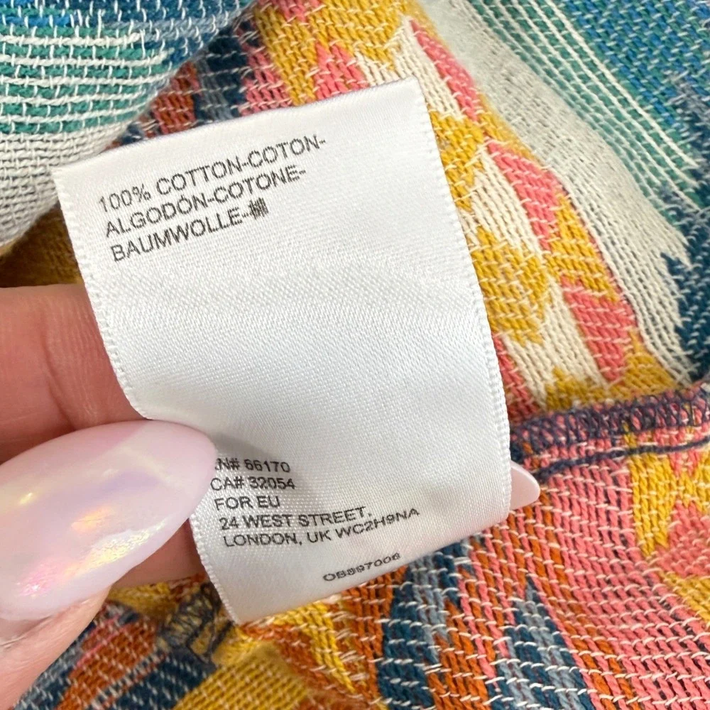 Urban Outfitters Mens Small Pre-Owned Southwestern Aztec 100% Cotton Shirt - Picture 14 of 14